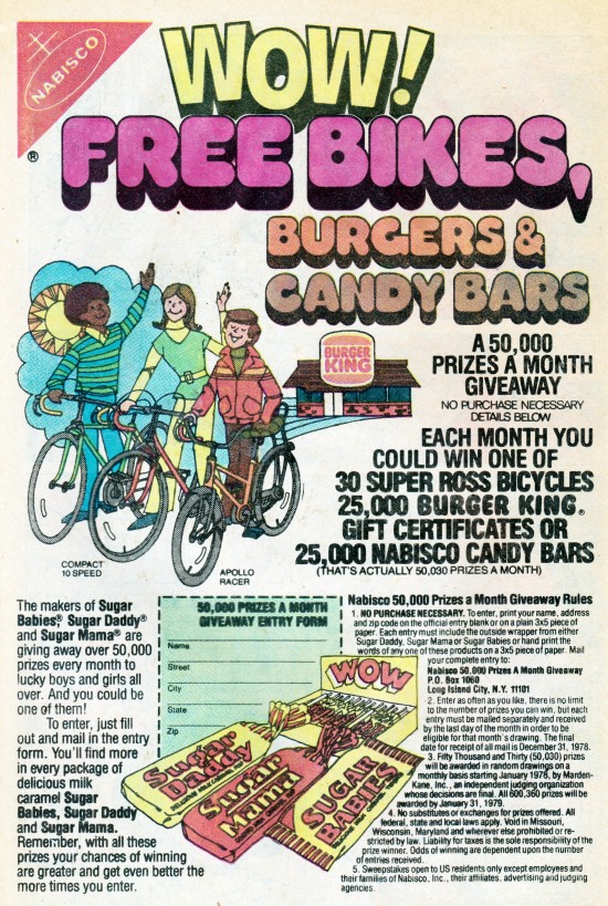 Bikes Burgers and Candy Bars