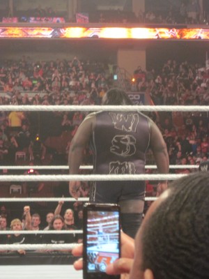 Mark Henry in the middle of the ring