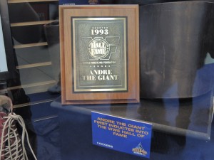 Andre The Giant's Hall of Fame Plaque