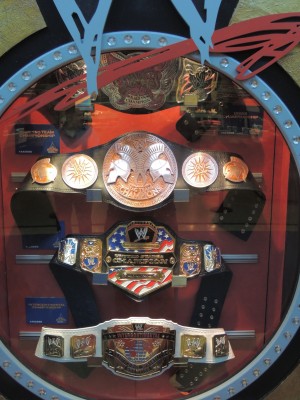 Diva's, Wold Tag Team, United States, and Intercontinental Championship Belts