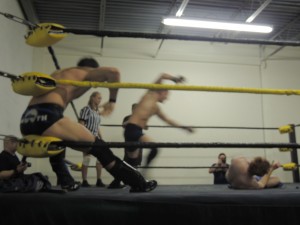 Eddie Smooth vs Andrew Wolf vs Devious Diego at CZW Dojo Wars 4 03
