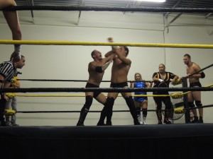Brooke Danielle, Ben Ortiz, Ryan Galleon, and Kinky Kenneth vs Andrew Wolf, Joe Gacy, Conor Claxton, and Nate Carter at CZW Dojo Wars X 01