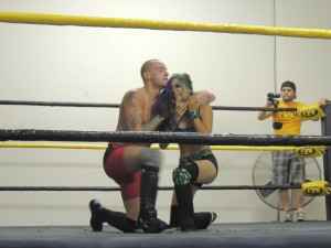 Irritating Igor vs Brittany Blake at CZW Dojo Wars IX 01