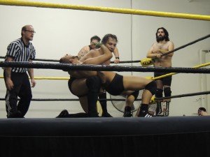 Curt Robinson, Conor Claxton, and Frankie Pikard vs Brandon Bell, Tim Lobo, and Ace Romero at CZW Dojo Wars XV 03