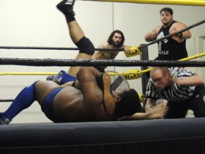 Curt Robinson, Conor Claxton, and Frankie Pikard vs Brandon Bell, Tim Lobo, and Ace Romero at CZW Dojo Wars XV 05