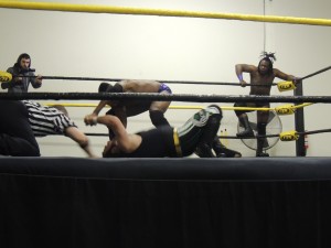 Eric Corvis and Myke Quest vs Nate Carter and Dave McCall at CZW Dojo Wars XV 01