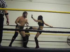 Brittany Blake vs. Joe Gacy at CZW Dojo Wars XXII 01