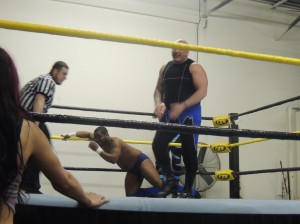 Conor Claxton and Frankie Pikard with Brittany Blake vs Ken Phoenix and Nick Berk at CZW Dojo Wars XXIV 01