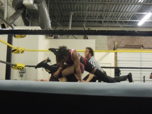 Brittany Blake vs Jasmine Naveen at CZW Dojo Wars XXXII 06