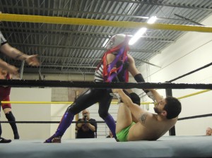 Qefka the Quiet and Dan O’Hare vs George Gatton and Penelope Ford at CZW Dojo Wars XXX 02